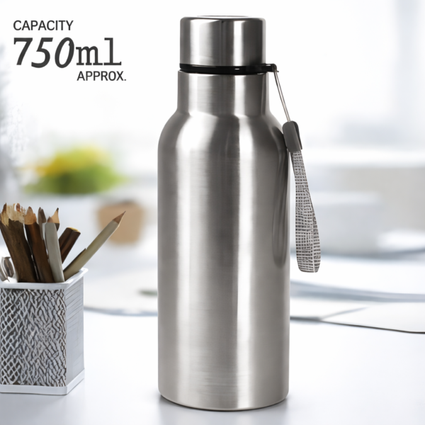 Steel Bottle with Strap, 750m