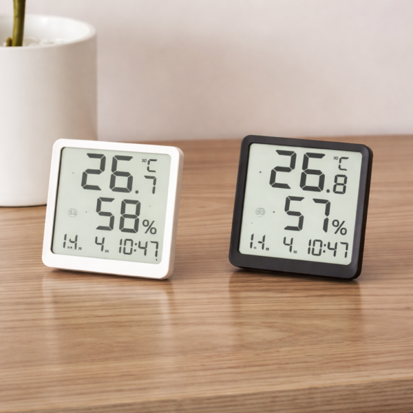 Digital Table Clock (Date, Temperature, Humidity)