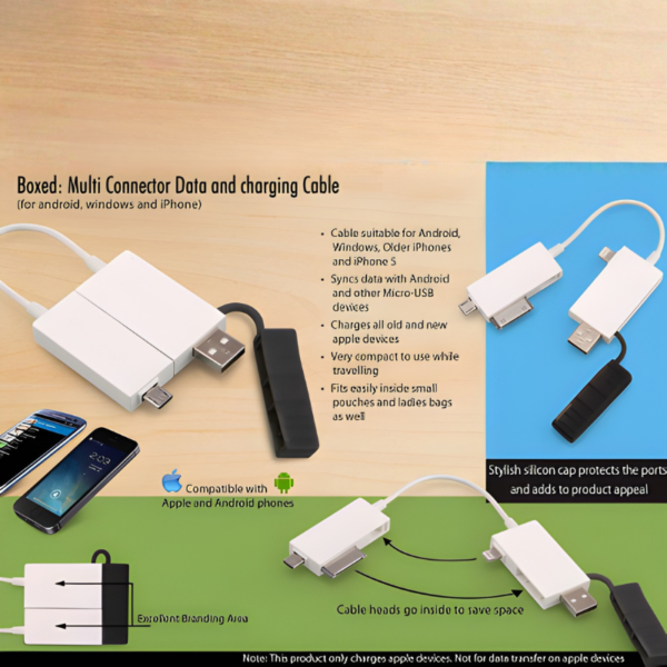 Multi connector Data & Charging Cable (CE38)