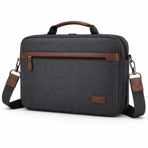 Minimalistic Sling Laptop bag | Sleek design with Brown highlights (SE48)