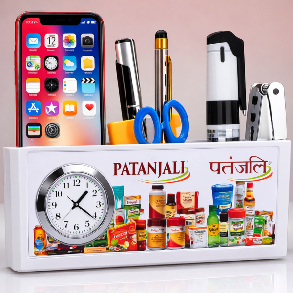 Table Clock with Pen Stand