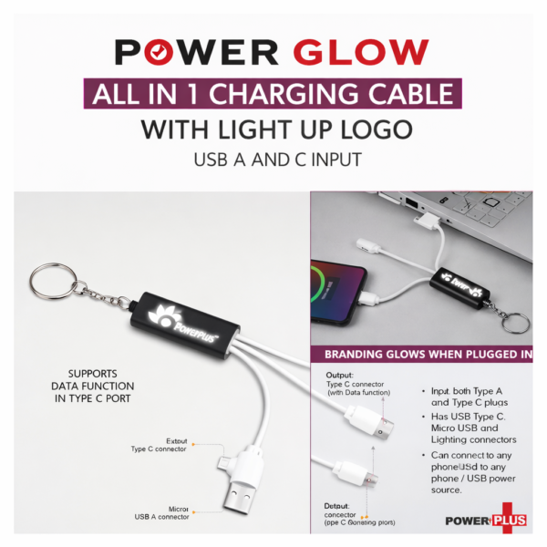 Logo Glow all in Charging cable (CE182)