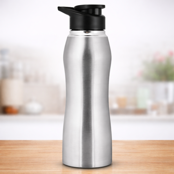 Curvy Steel Bottle, 1000ml