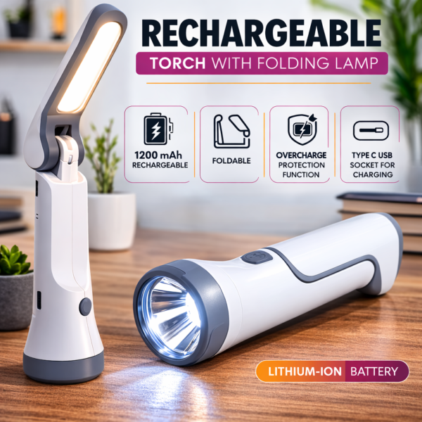 Rechargeable Table Lamp & Torch